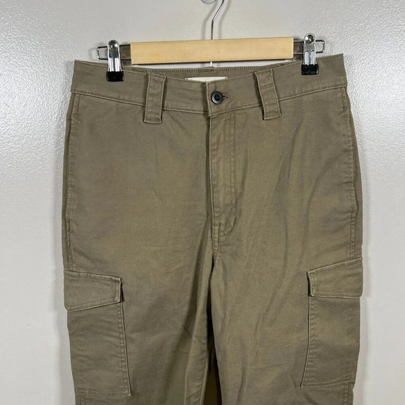 Madewell Classic Straight Cargo Pants Womens Size 28 Brown Chino Utility Minimal - Picture 4 of 12